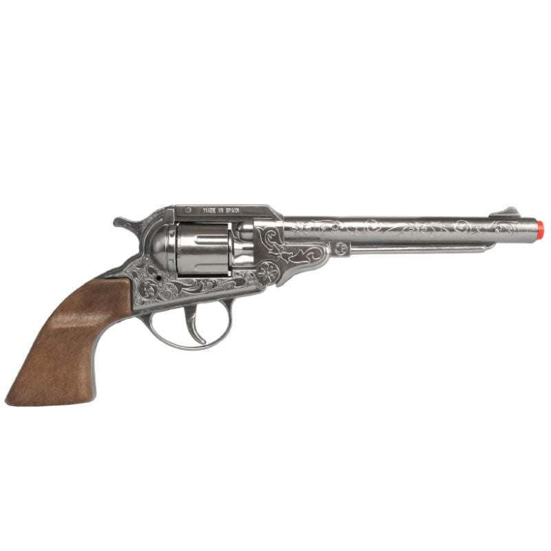 Revólver Cowboy Gonher 8 tiros die cast metal - vista lateral derecha