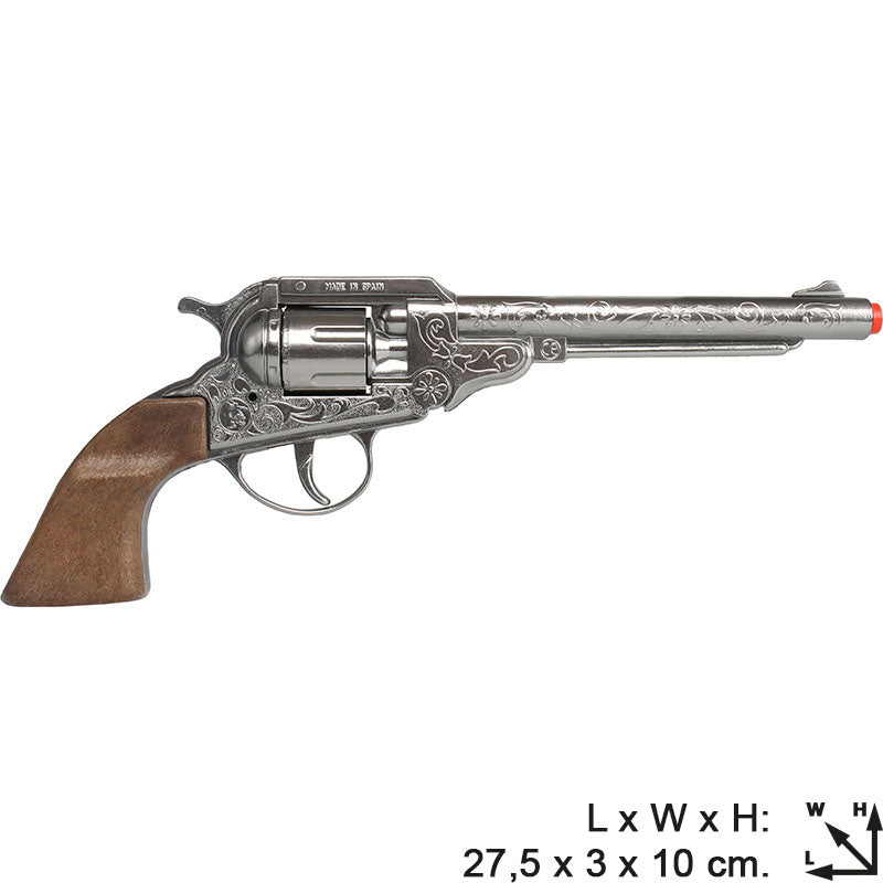 Revólver Cowboy Gonher 8 tiros - detalle del tambor