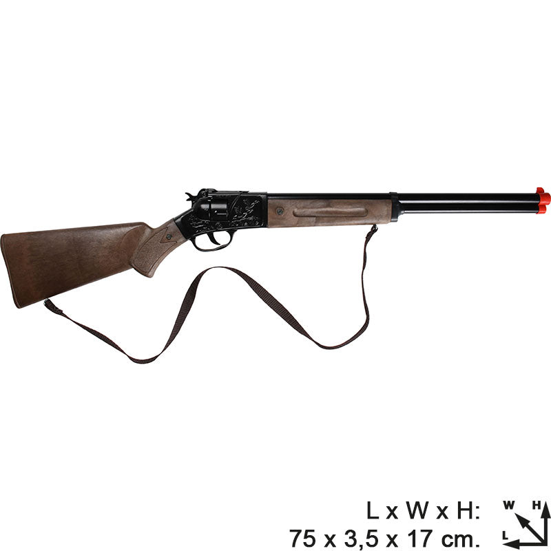 Rifle Cowboy Die Cast Metal Gonher 12 Tiros (Gonher ref 97/6)