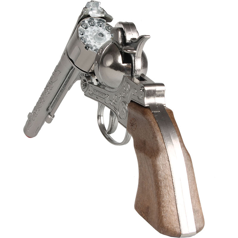 Pistola Revólver Cowboy Die Cast Metal Gonher 12 Tiros (Gonher ref 122/0)