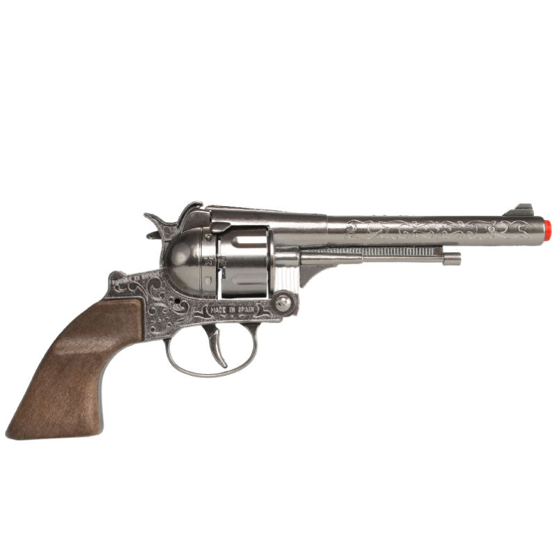 Pistola Revólver Cowboy Die Cast Metal Gonher 12 Tiros (Gonher ref 122/0)
