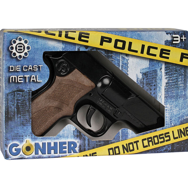 Pistola Police Die Cast Metal Gonher 8 Tiros (Gonher ref 125/6)