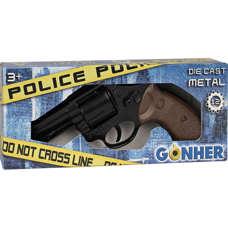 Pistola Police Die Cast Metal Gonher 12 Tiros (Gonher ref 127/6)