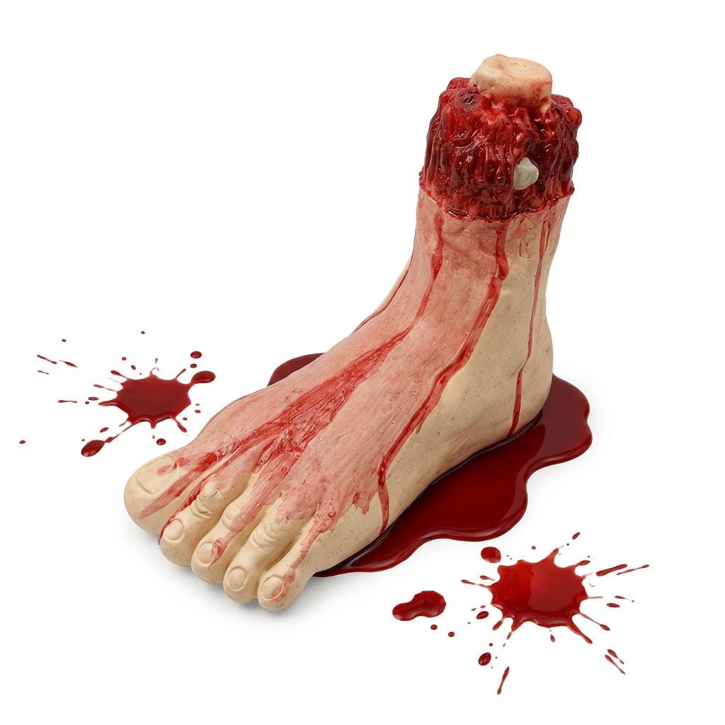 Pie Ensangrentado Decorativo Halloween