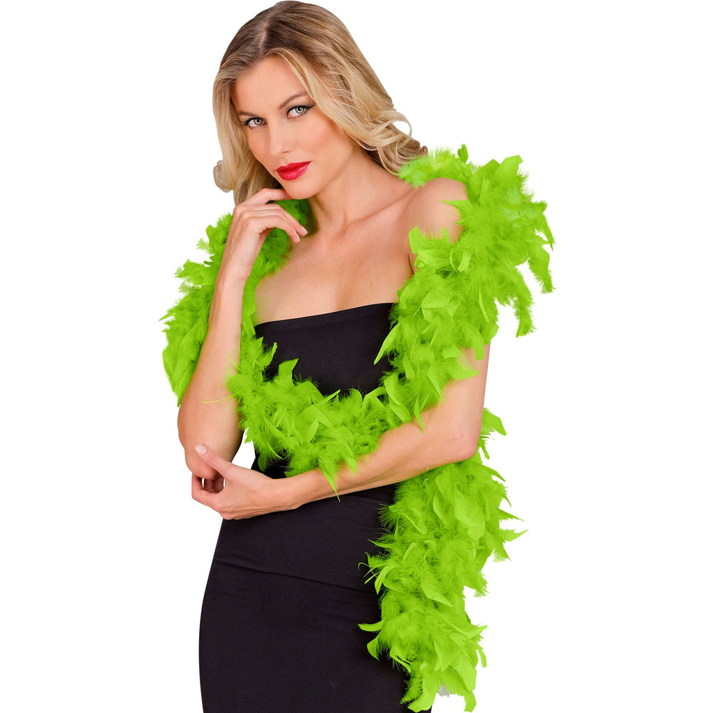 Boa de Plumas Verde Lima