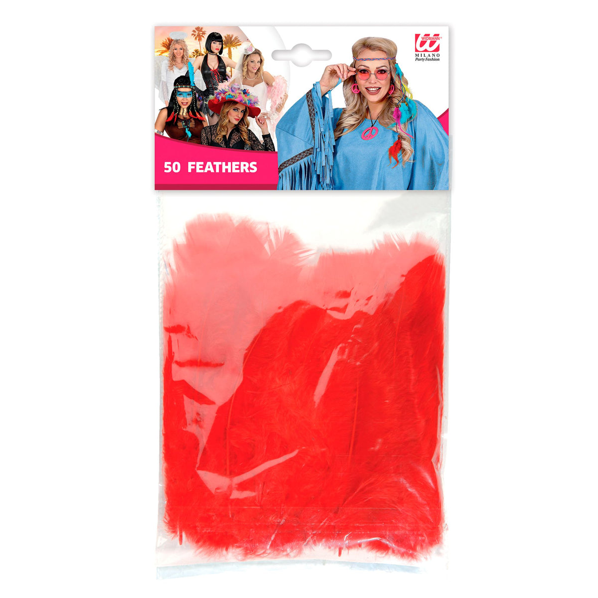 Pack 50 Plumas Rojas.