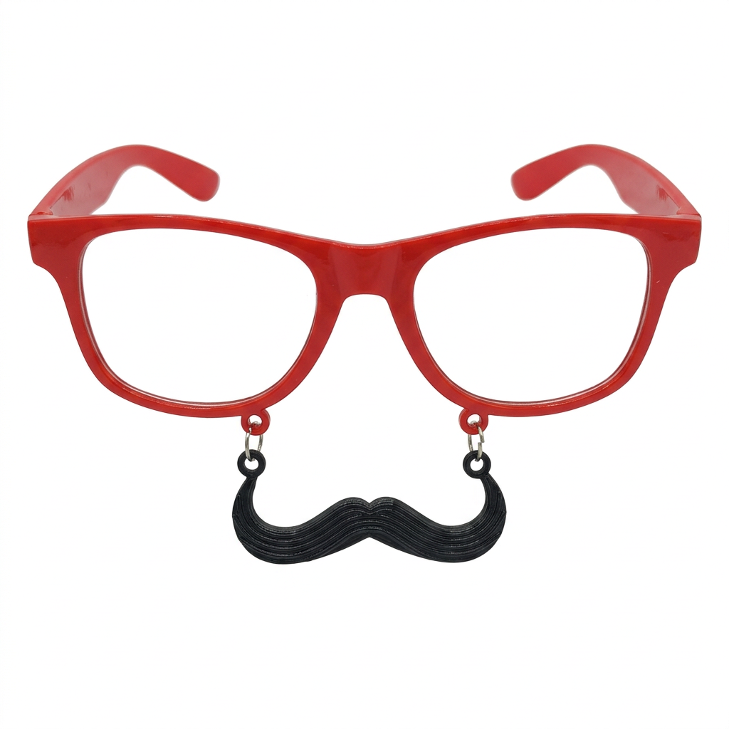 Gafas con Bigote Colgante para Disfraz