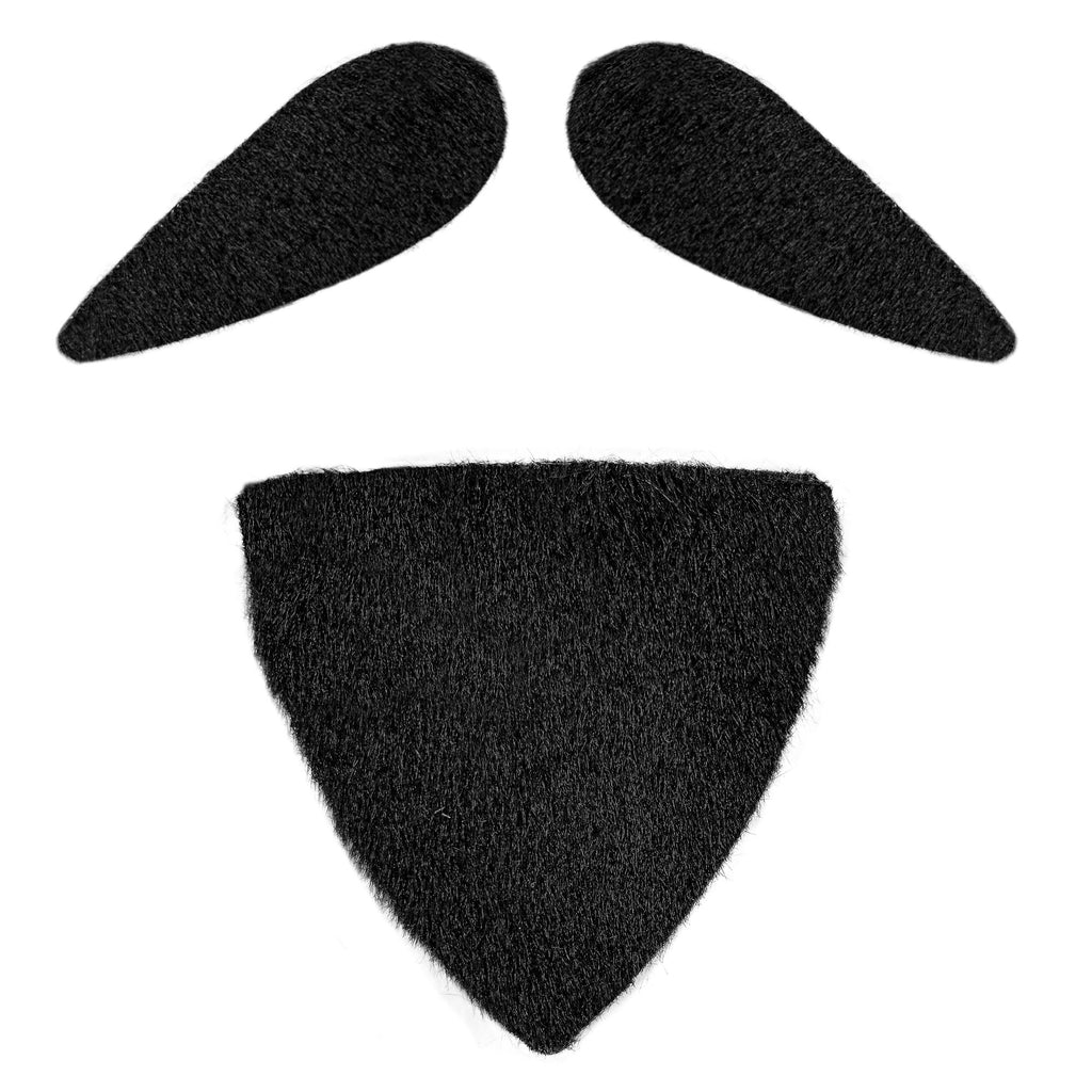 Bigote y Perilla Negra de Mosquetero