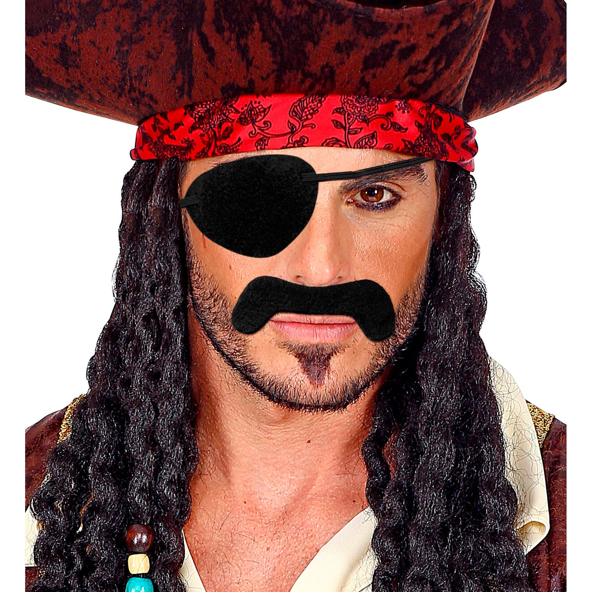 Set Pirata. Bigote Y Parche