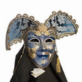Blue Venetian Mask with Swarovski