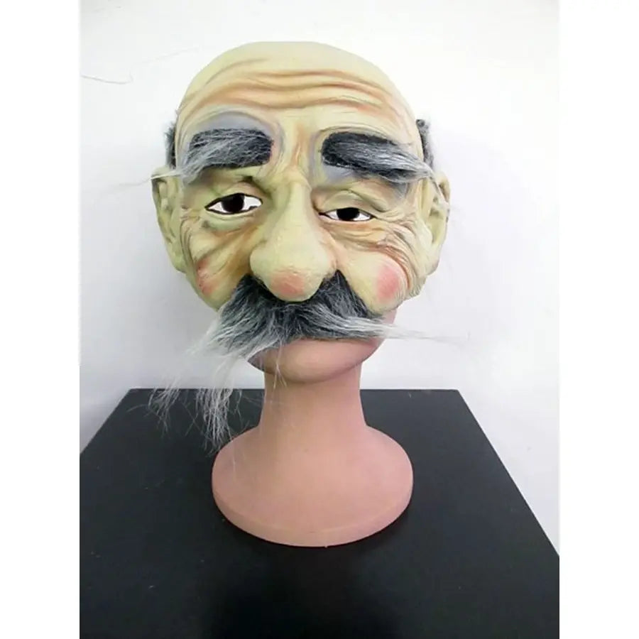 Old Man Mask With Moustache.