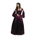 Vestido Dama Renacentista Burdeos Entallado Adulto