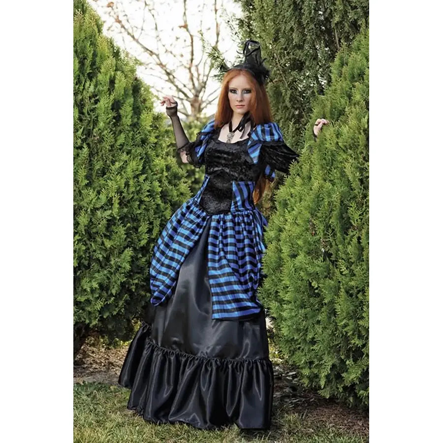 Disfraz Belle Époque Azul y Negro Adulto