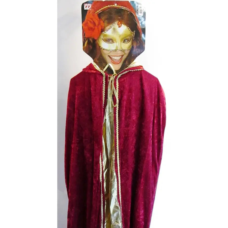 Disfraz Capa De Terciopelo Rojo