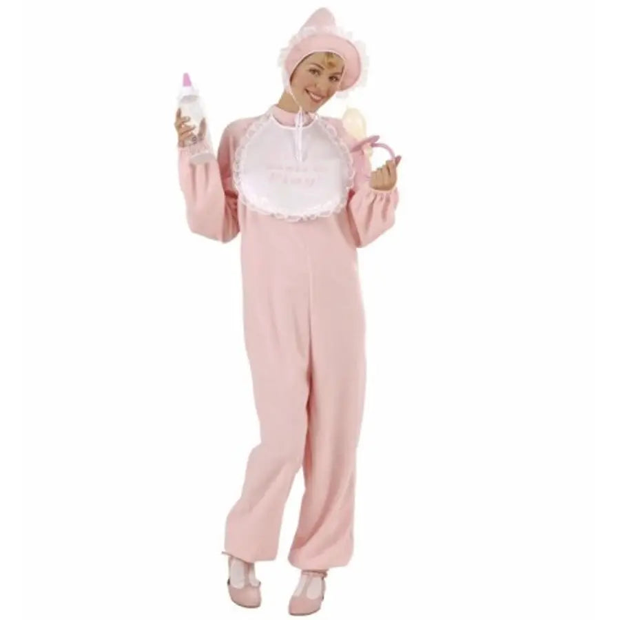 Disfraz Bebé Niña - Conjunto Rosa con Mono y Babero