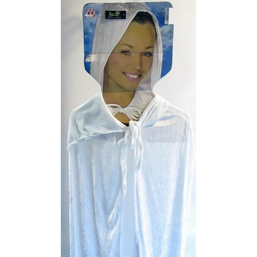 Disfraz Capa Blanca Con Capucha