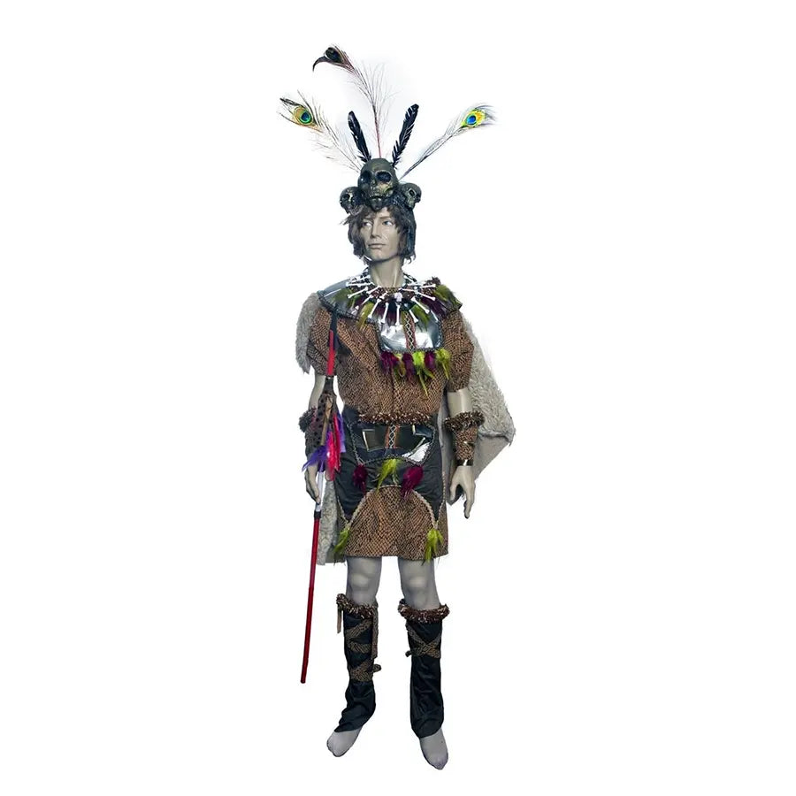 Complete Tribal Warrior Men's Costume