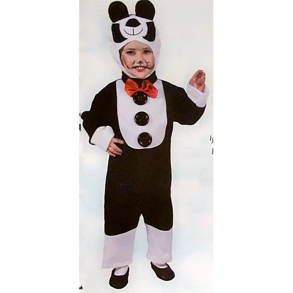 Disfraz Osito Panda Infantil – Buzo con Capucha y Orejas