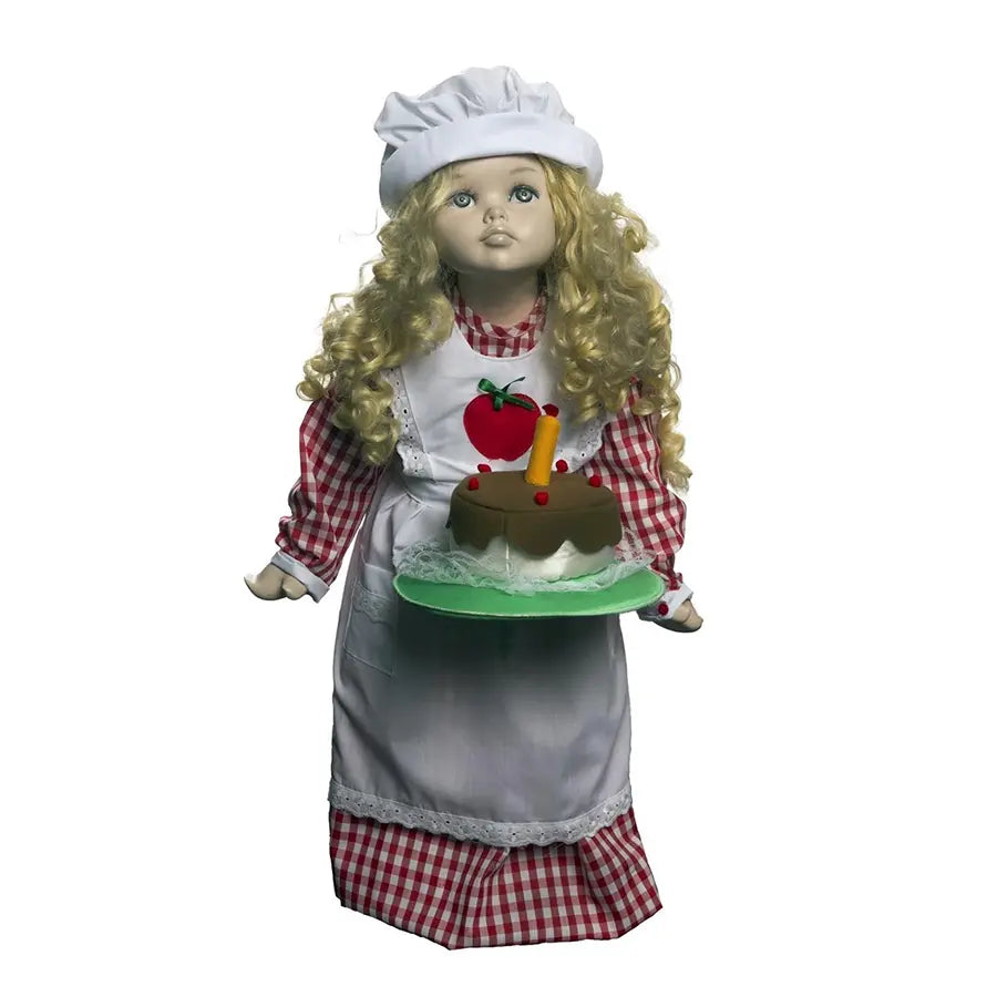 Children's Baker Costume - Dress, Apron, and Cake for Girls