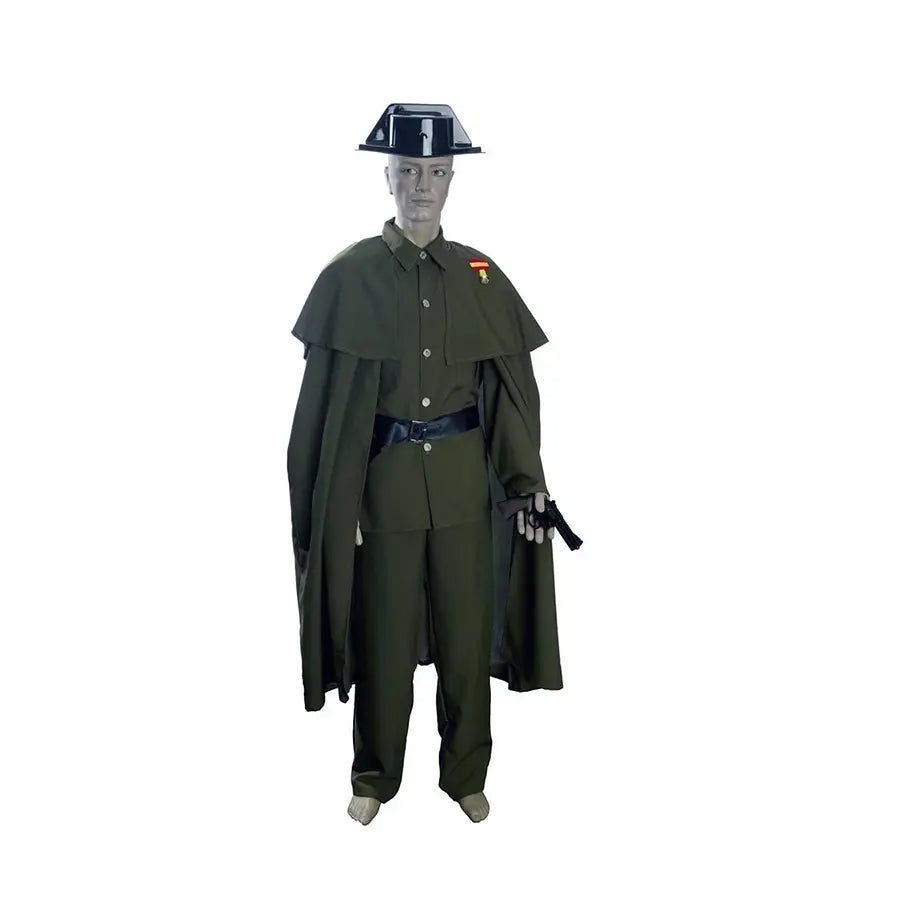 Adult Civil Guard Costume – Complete Uniform with Cape