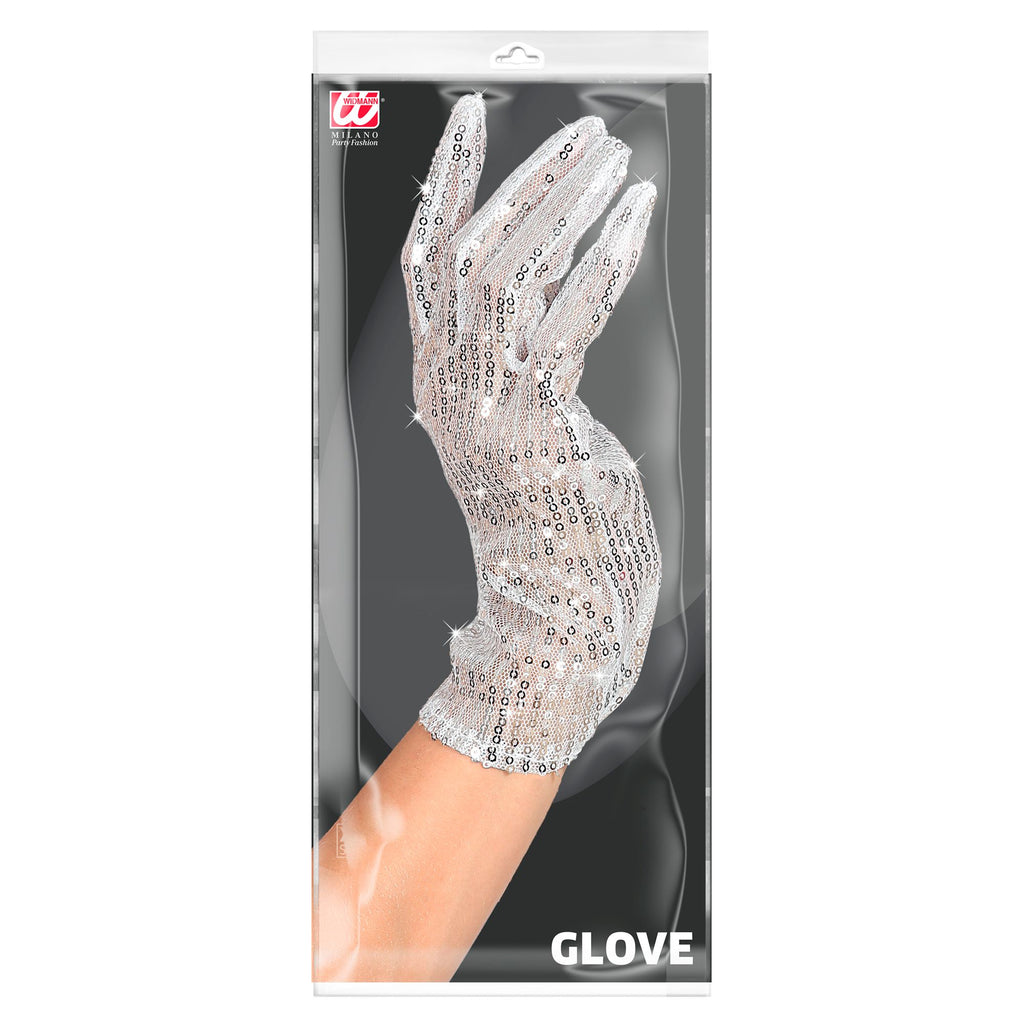 Guantes de Lentejuelas Plata