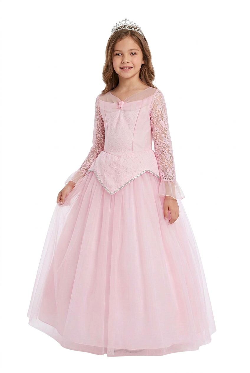 Disfraz Princesa Cory Infantil – Vestido De Princesa Rosa