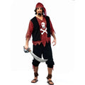 Disfraz Pirata Calavera Rayas Adulto – Traje De Pirata Clásico