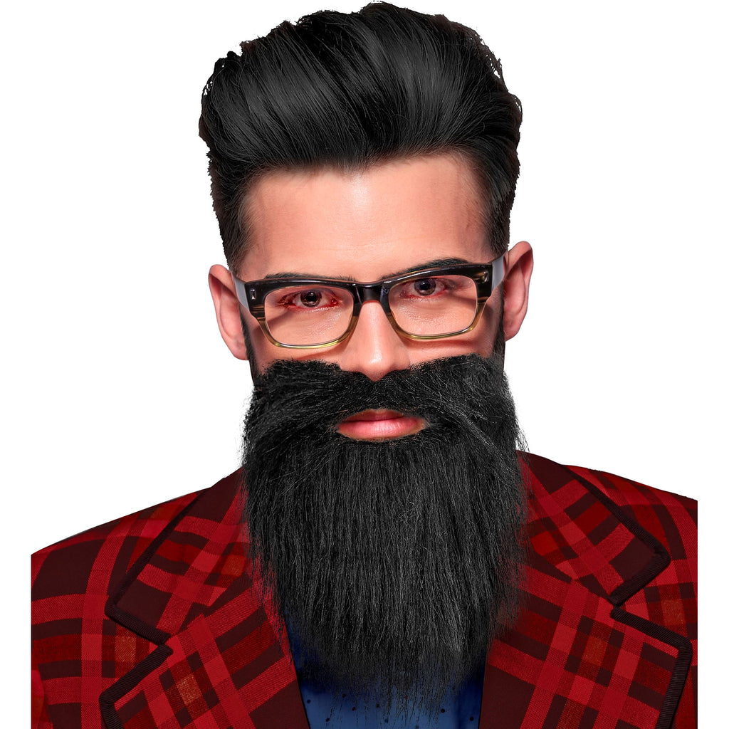 Barba con Bigote Negra