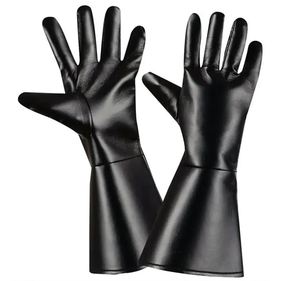 Guantes Cuero Negro.