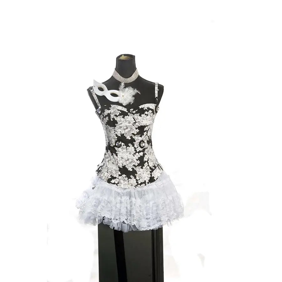 Black and White Corset Costume