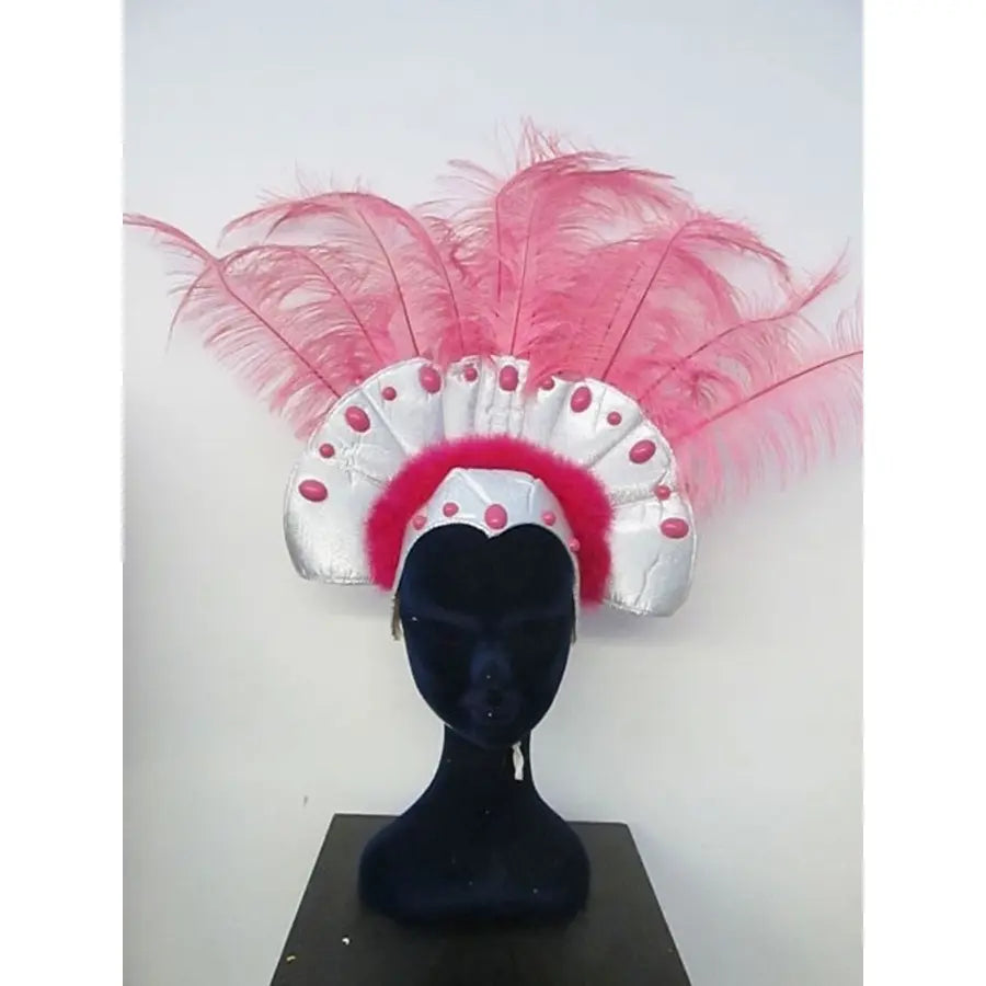 Tocado Plumas Rosas