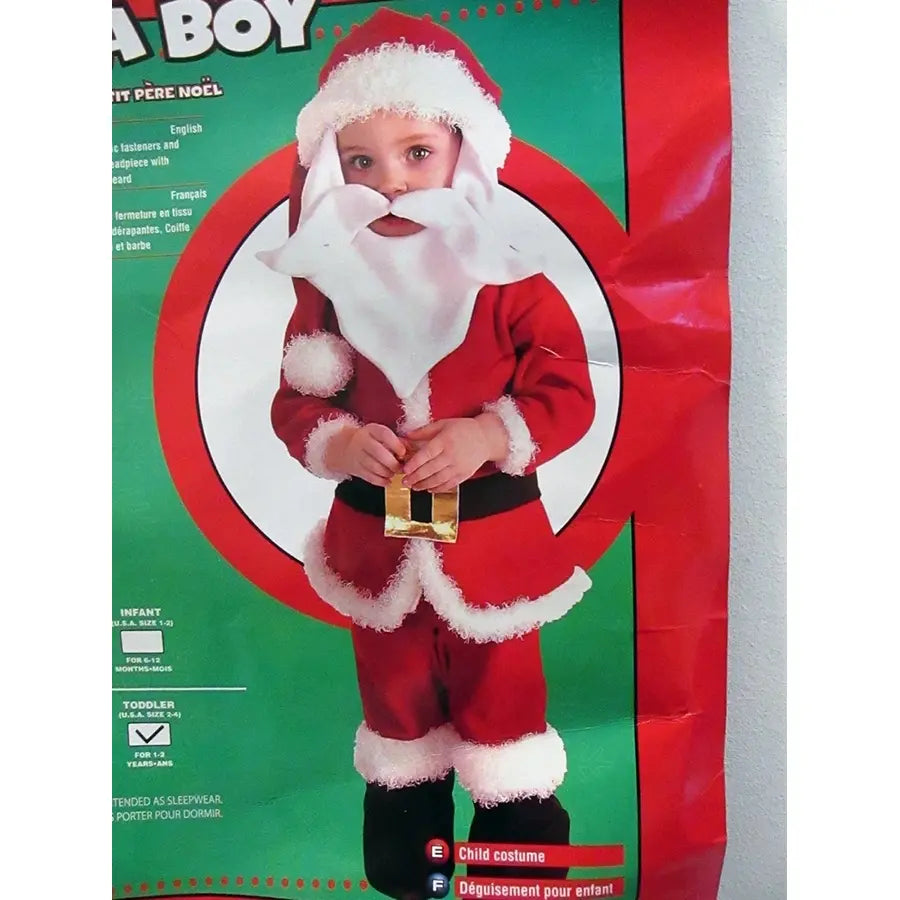 Children's Santa Claus Costume – 1-Year-Old Boy Christmas Outfit