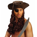 Pirate Tricorn Hat with Wig – Hat with Curly Hair