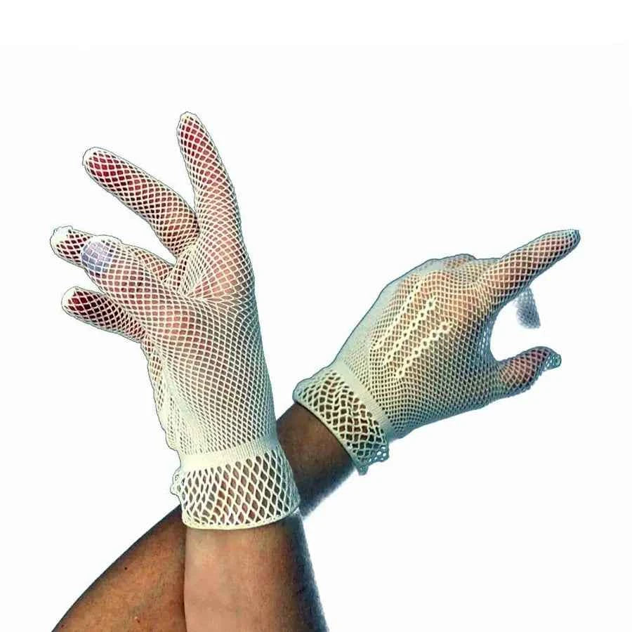 Guantes Blancos de Rejilla 24 cm