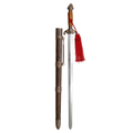 Espada China Jian Decorativa con Vaina y Borla Roja