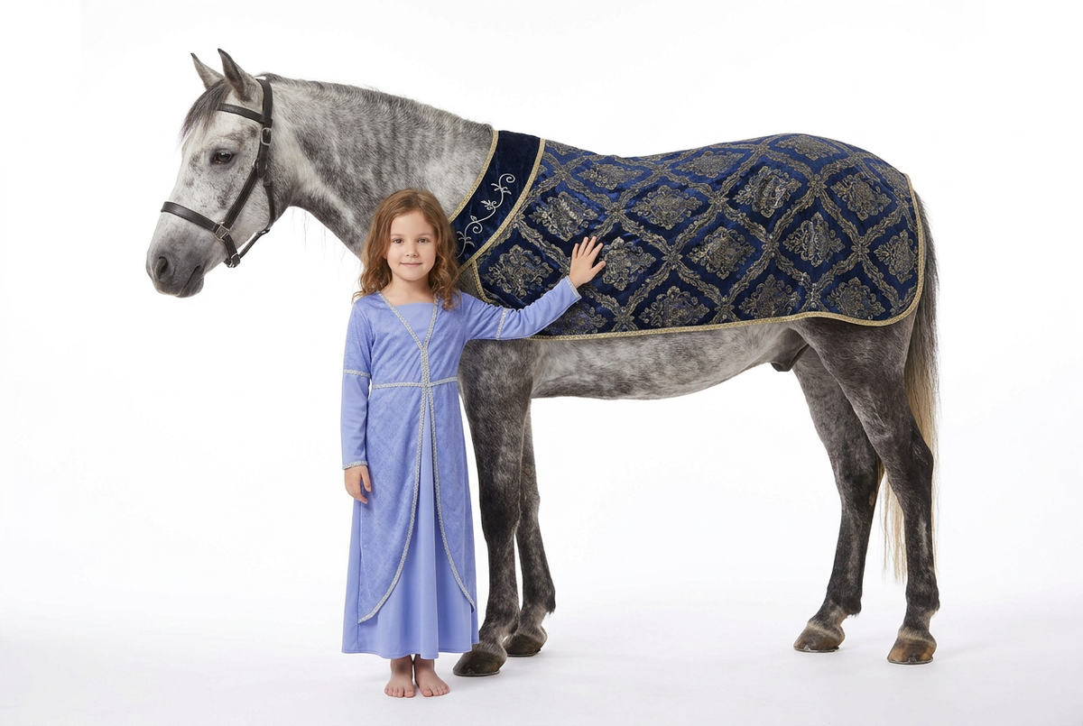 Disfraz Princesa Medieval Azul Infantil