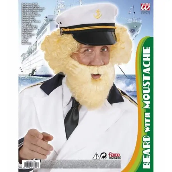 Barba con Bigote Rubia