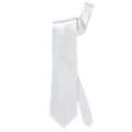 Set Corbata y Pajarita de Raso Blanca
