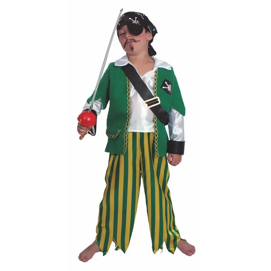Disfraz Pirata Ron Infantil – Traje Clásico De Pirata Para Niño