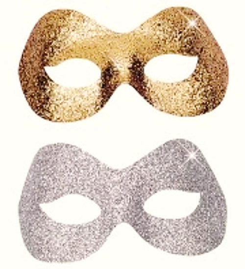 Antifaces Glitter Oro