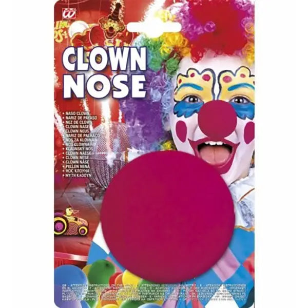 Nariz de Payaso de Esponja – Accesorio Clásico para Disfraz