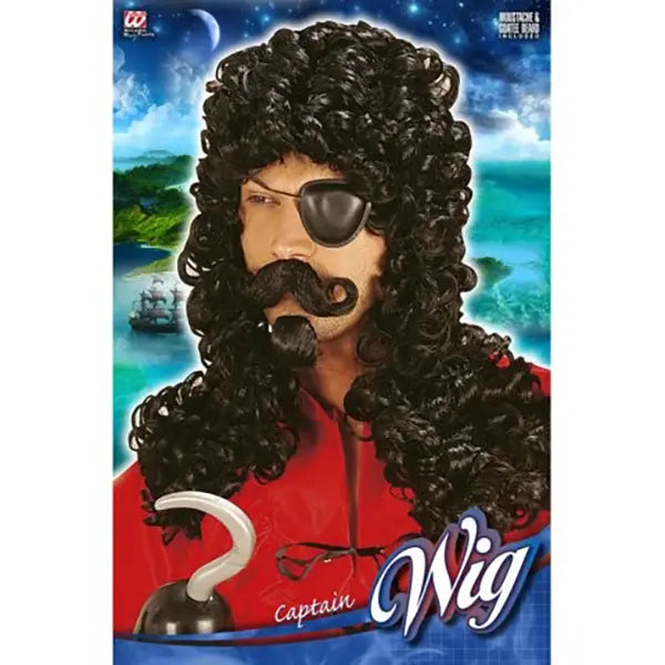 Captain Wig with Moustache and Goatee