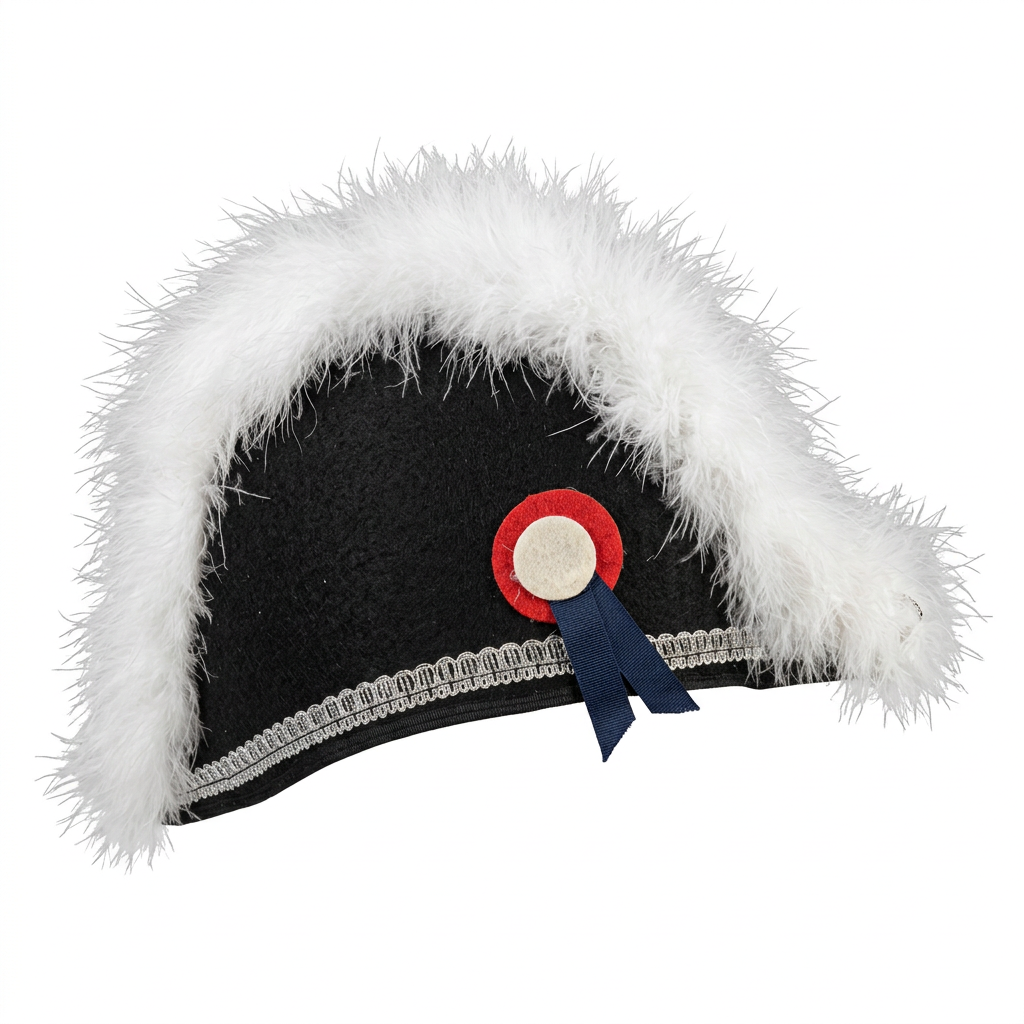 Sombrero Napoleón con Plumas de Marabú