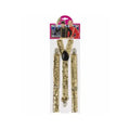 Gold Sequin Suspenders