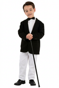 Americana Negra Infantil Complemento Disfraz