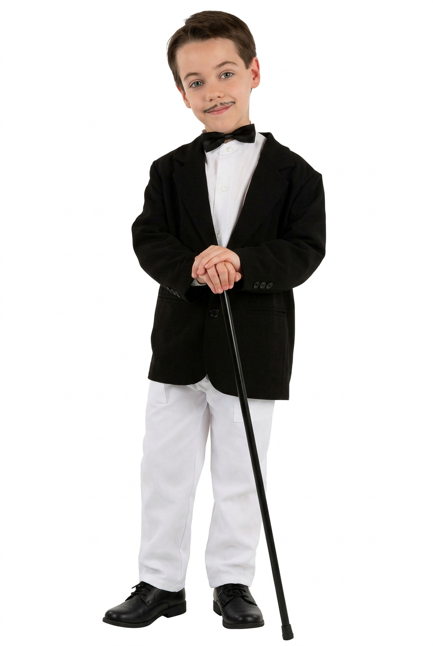 Americana Negra Infantil Complemento Disfraz