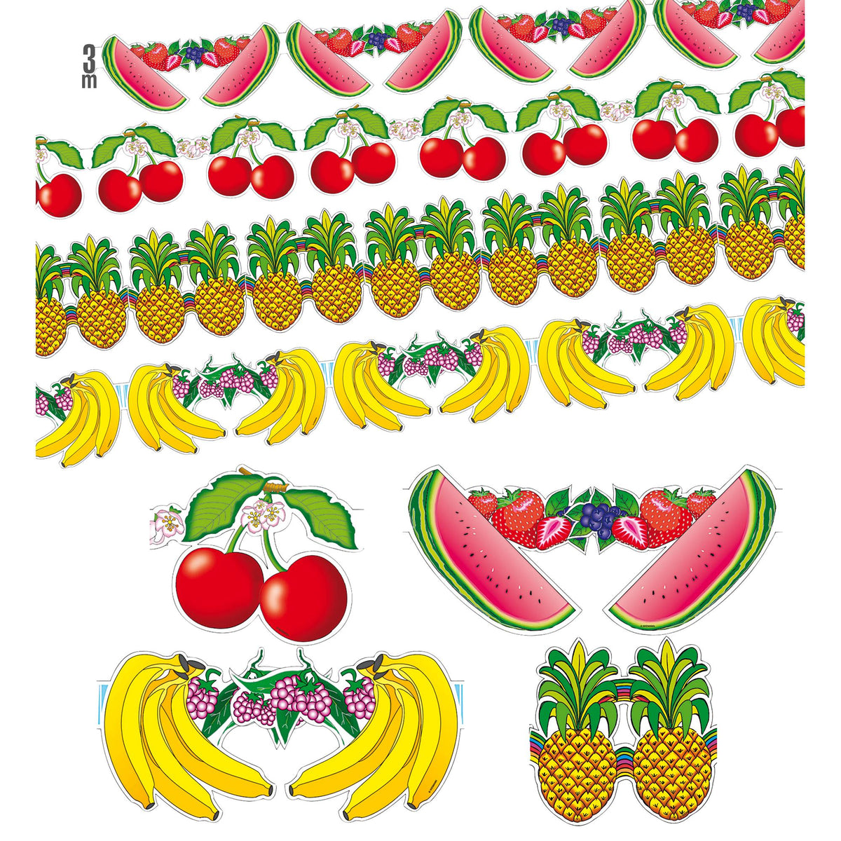 Guirnalda de frutas Decoración Fiesta