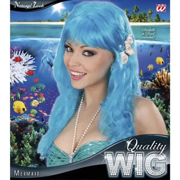 Peluca Sirena Turquesa