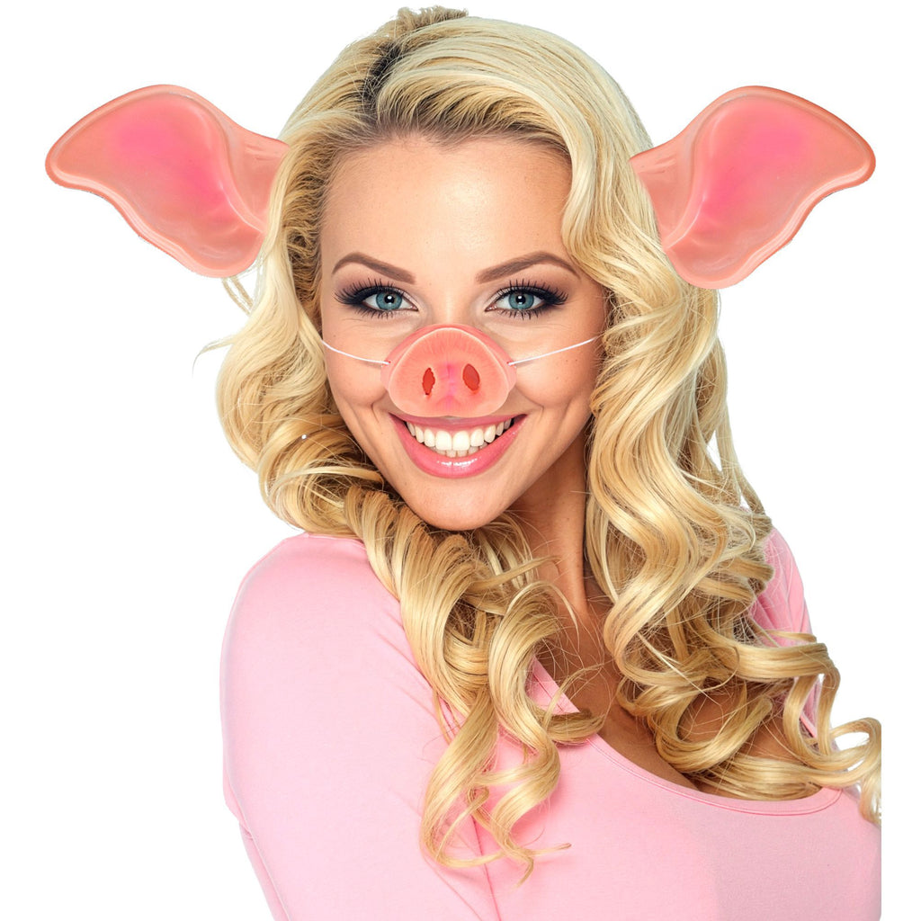 Diadema con Orejas de Cerdo – Accesorio de Disfraz