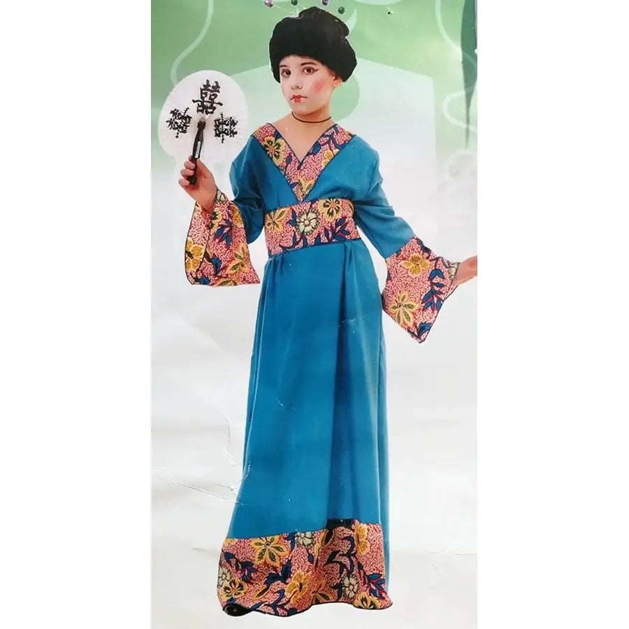 Disfraz de Geisha Infantil – Kimono y Cinturón Obi